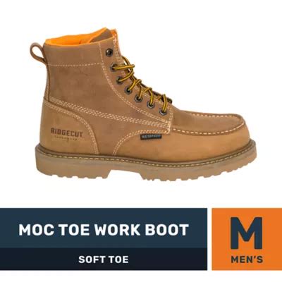 The Ridgecut Men's Steel Toe Wellington Boots come fully equipped with slip-resistant soles, cushioned insoles, and waterproof material to keep you protected and comfortable in the harshest conditions. . Ridge cut boots